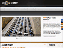 Tablet Screenshot of can-amchains.com